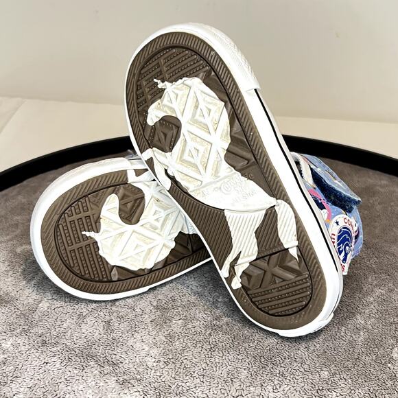 Converse Chuck Taylor All Star Unicorn Canvas Hi-top Girl Size 6 Toddler Blue - Picture 5 of 6